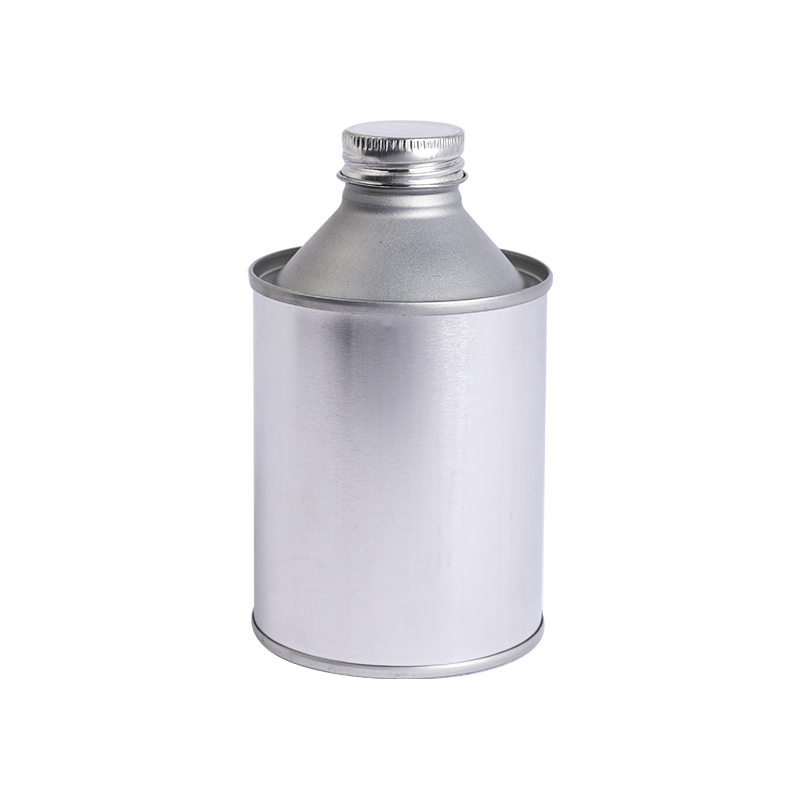 Barattolo di latta rotondo con tappo a vite per colla per riparazione pneumatici da 200 ml/250 ml con tappo in plastica a pennello